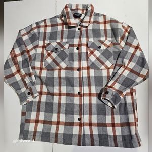 HFX Ladies' Flannel Plaid Shirt Jacket Size M
